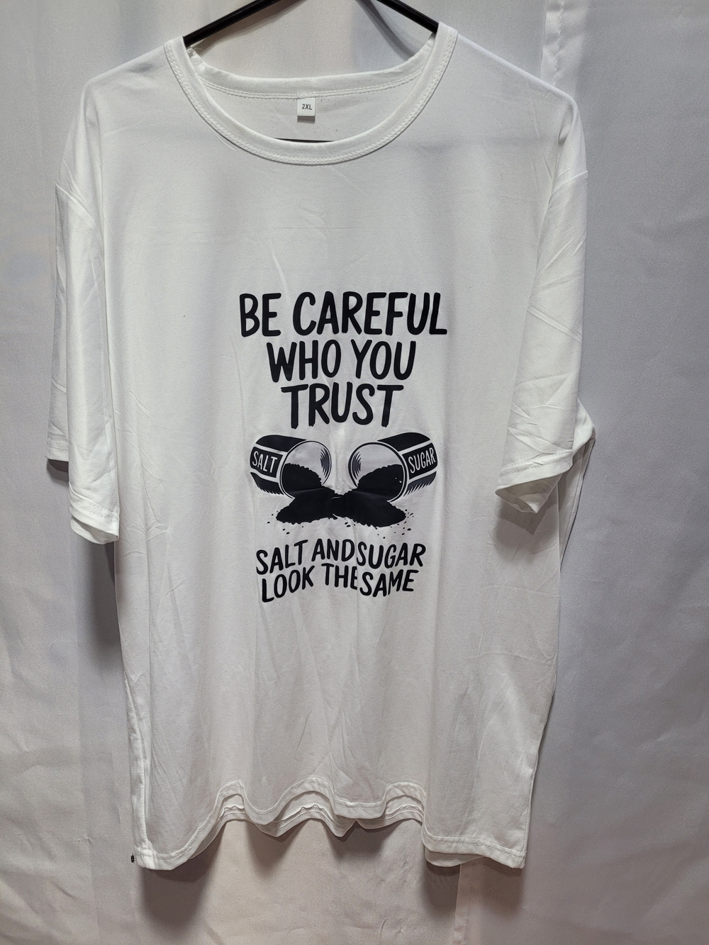 Amazon White Short Sleeve Graphic Tee with Black Print